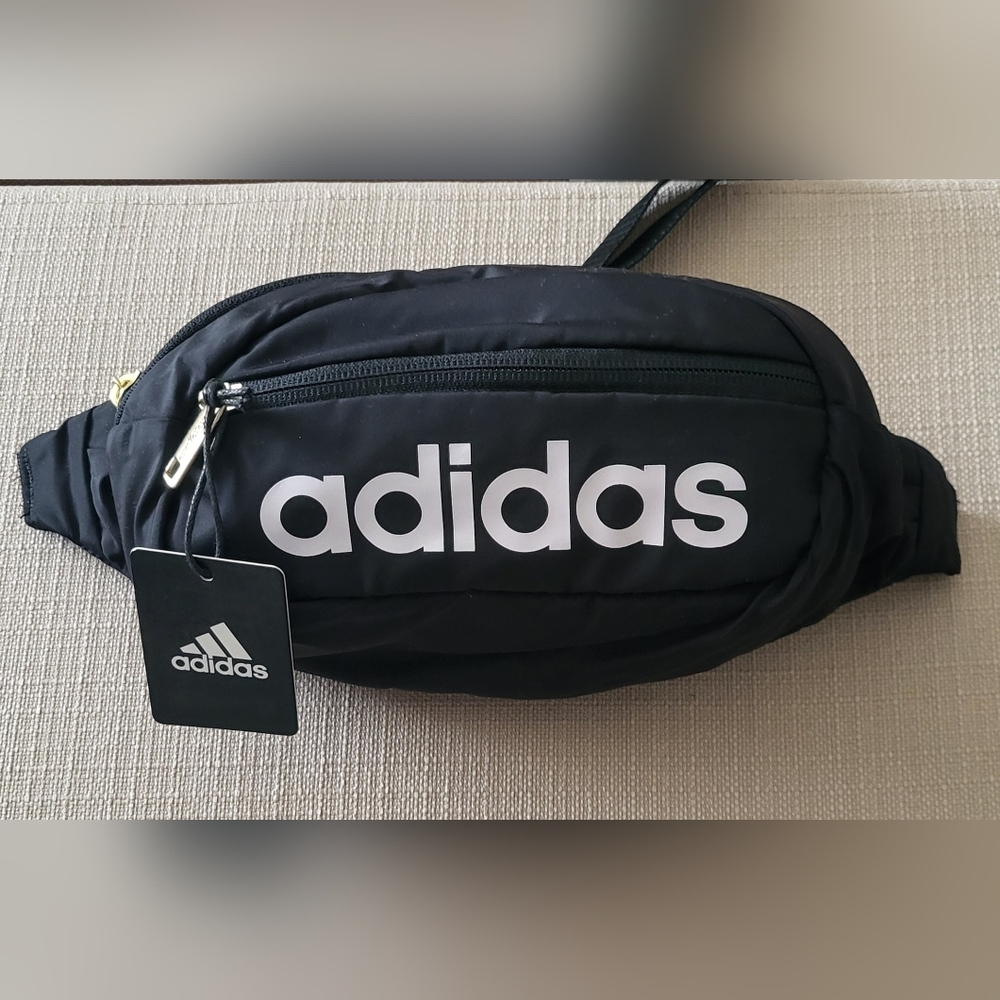 Adidas Black Waist BagAdidas Core Waist Bag Black/White A-008